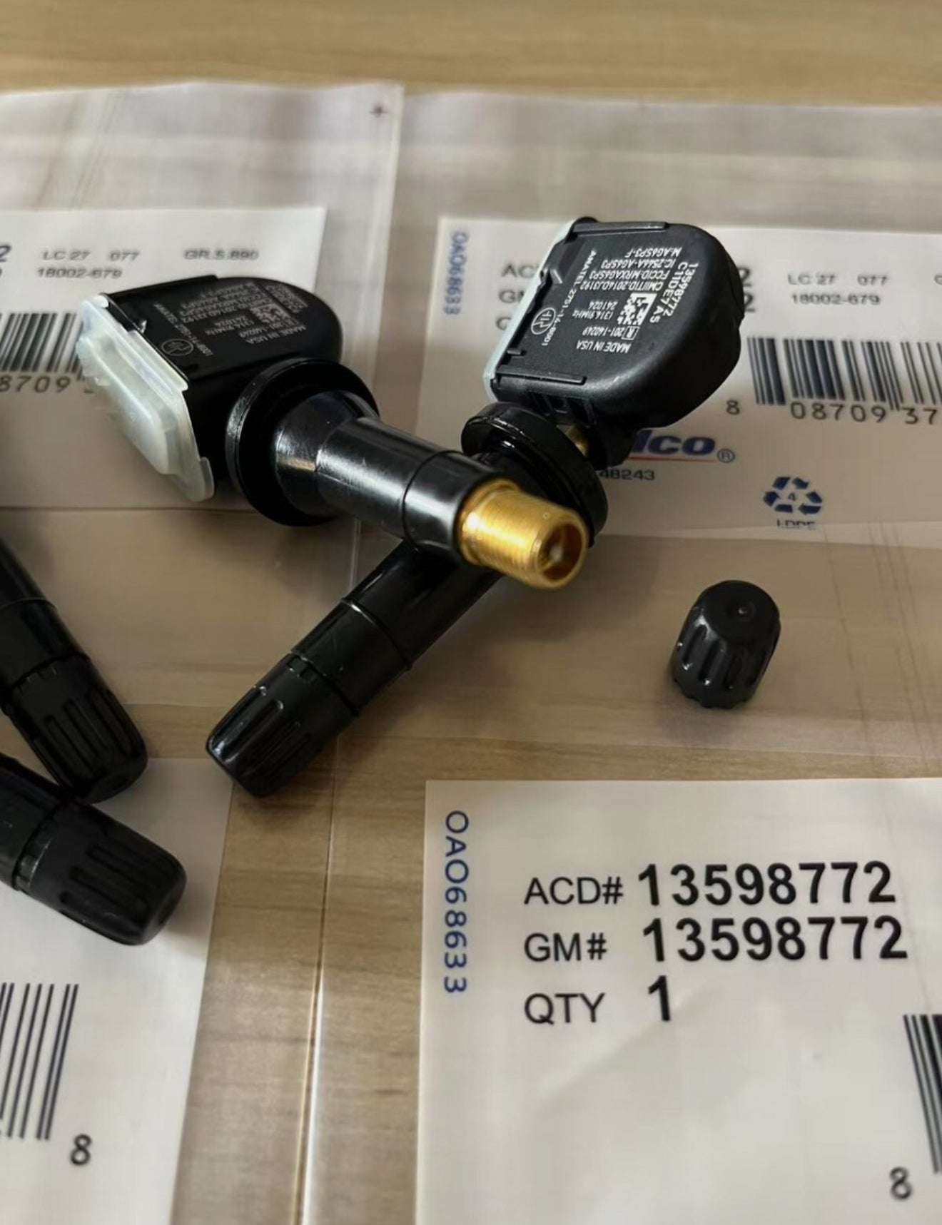 ACDelco 13598772 TPMS GM Tire Pressure Monitor Sensors (4 pcs)