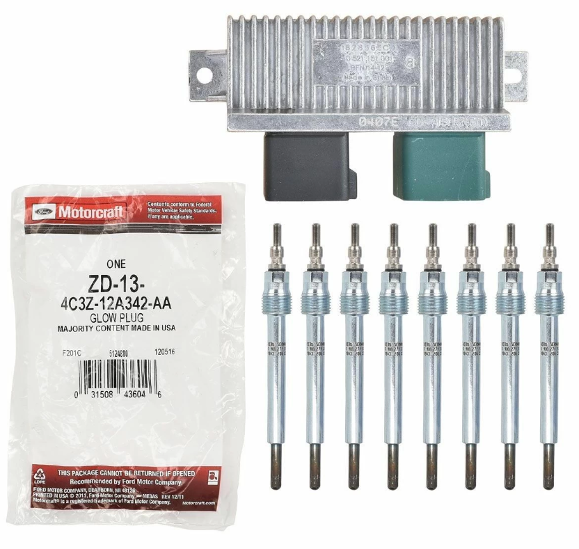 Motorcraft glow plug set