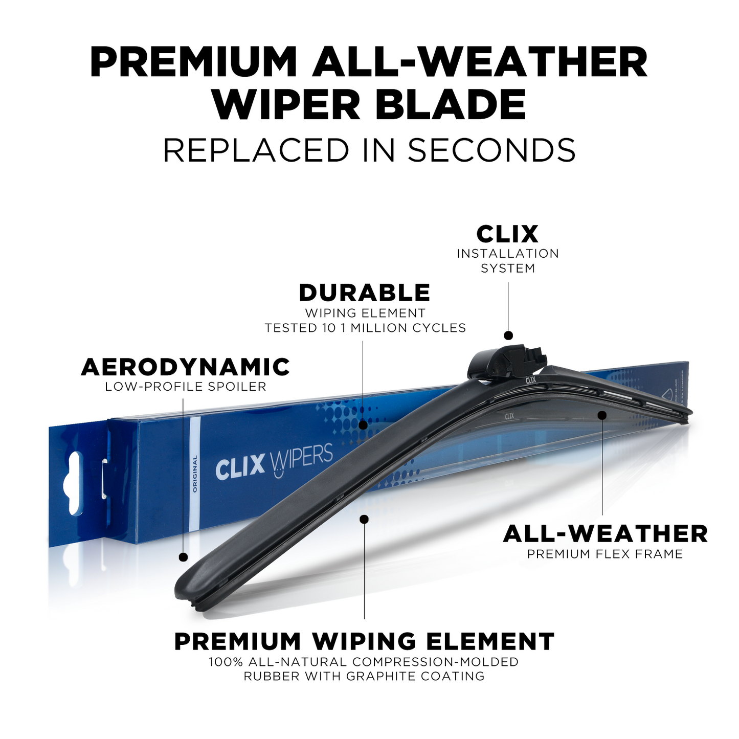 Ford F-Series Truck, F150, F250, F350, F450 Windshield Wiper Blades