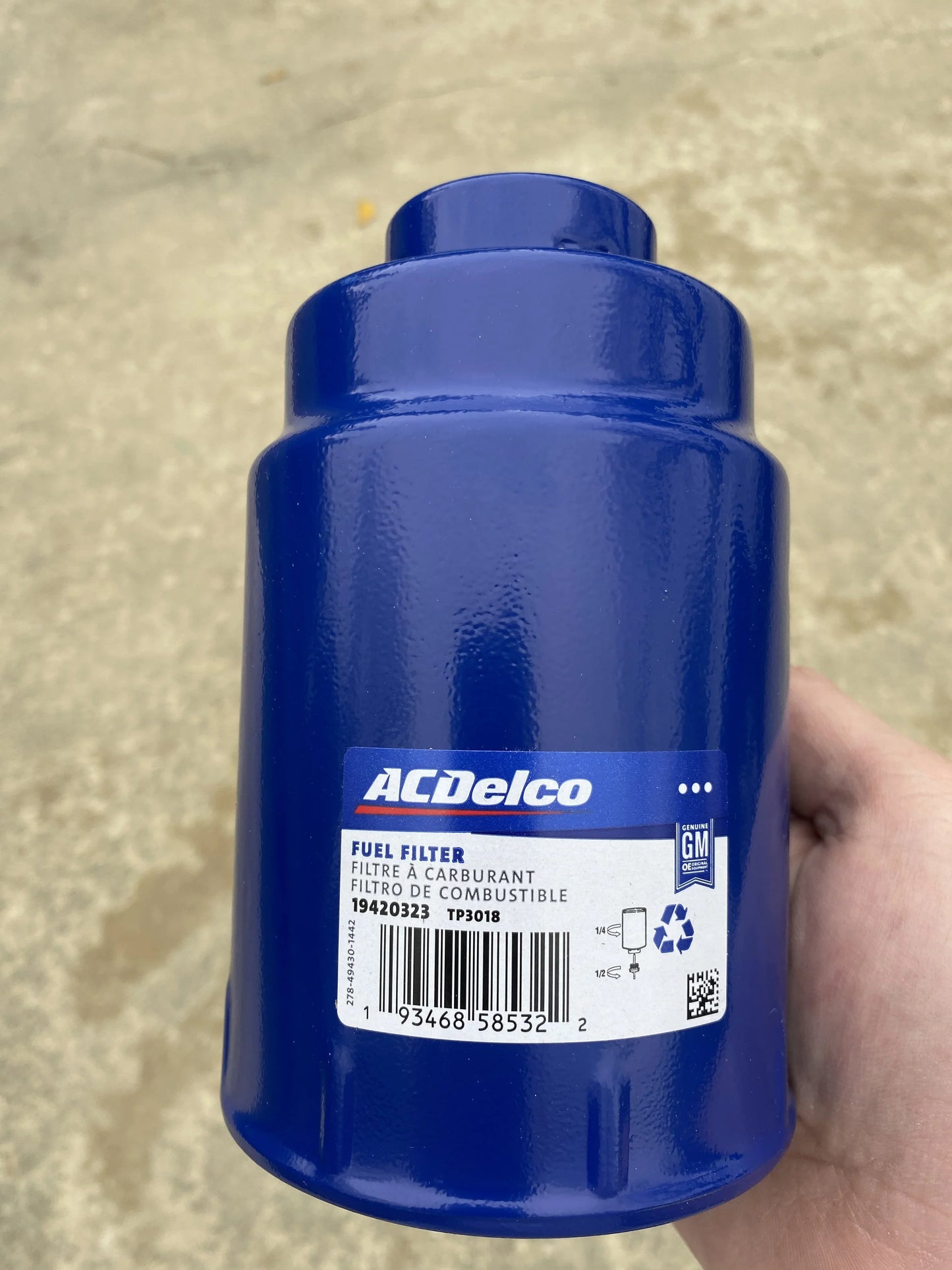 ACDelco TP3018 Fuel Filter GM 19420323