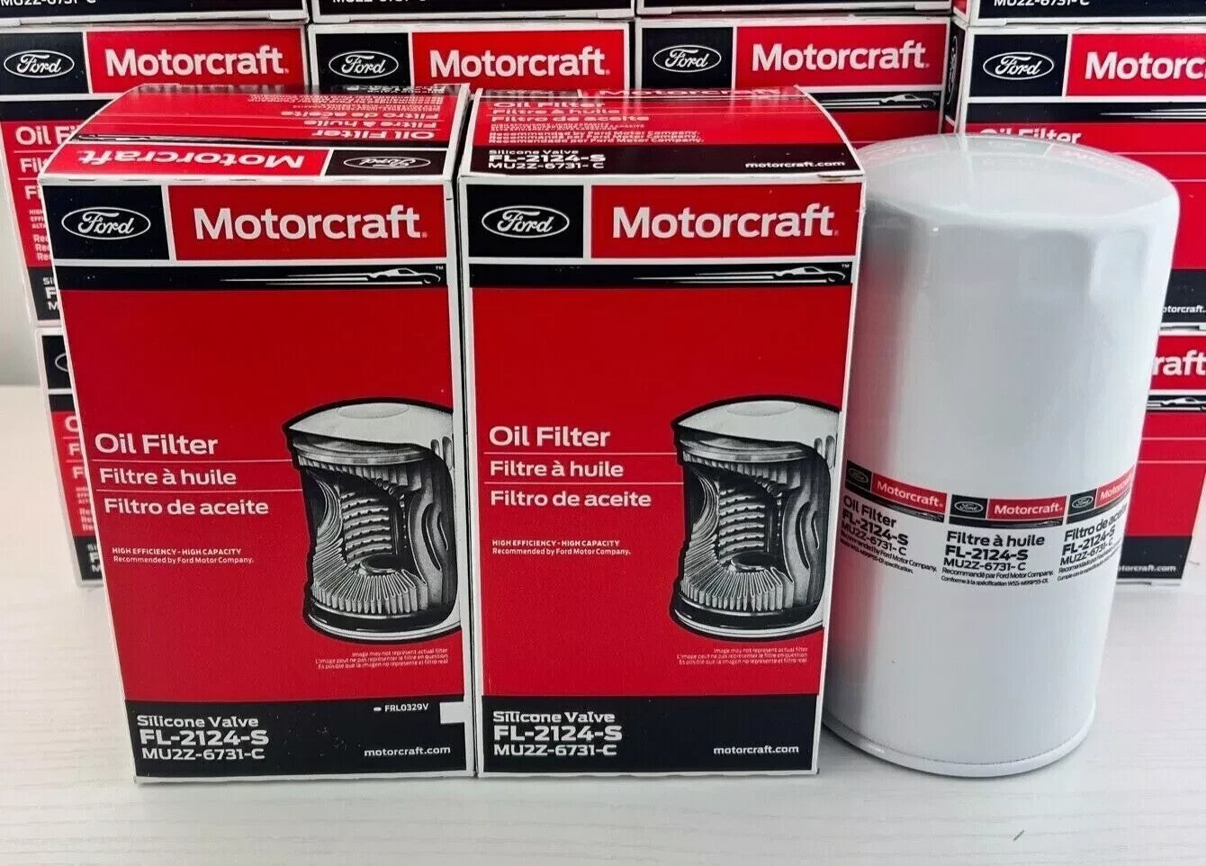 Motorcraft FL 2124s Oil Filter 6.7 Powerstroke Ford Oil Filter (Pack of 6)