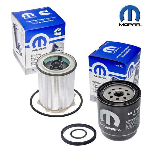 Mopar Oil Fuel Filter Set 68197867AB, 68157291AA (MO-867, MO-291) 6.7L Cummins for 2013-2018 Dodge Ram 2500-5500
