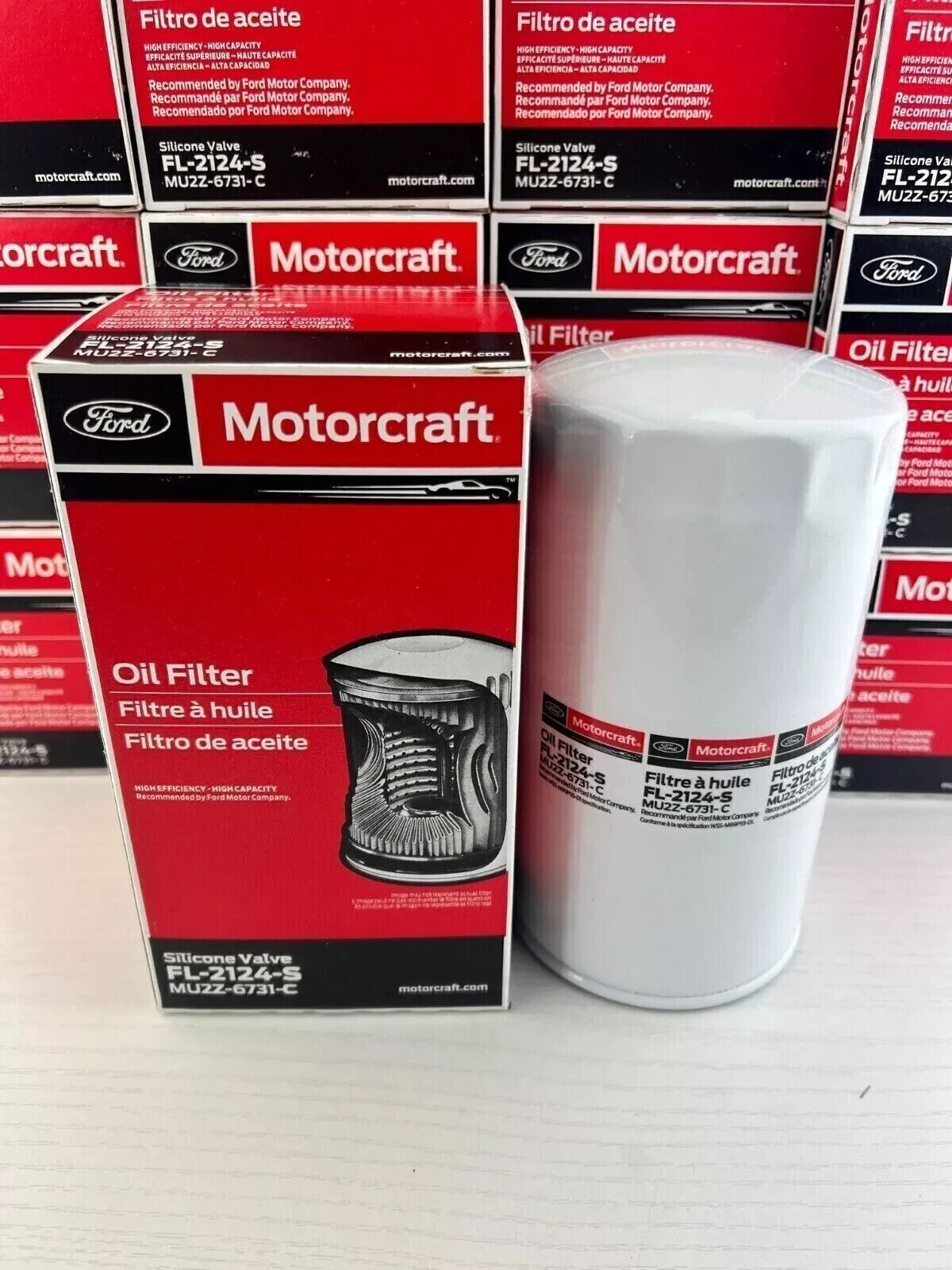 Motorcraft FL 2124s Oil Filter 6.7 Powerstroke Ford Oil Filter (Pack of 6)