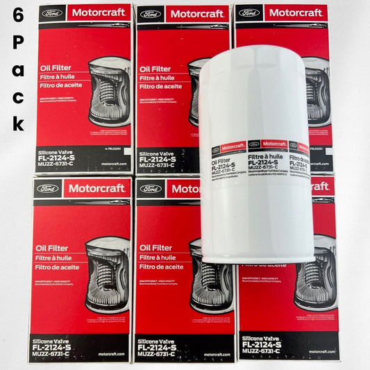 Motorcraft FL 2124s Oil Filter 6.7 Powerstroke Ford Oil Filter (Pack of 6)